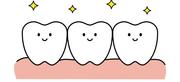 綺麗に並んで笑う歯